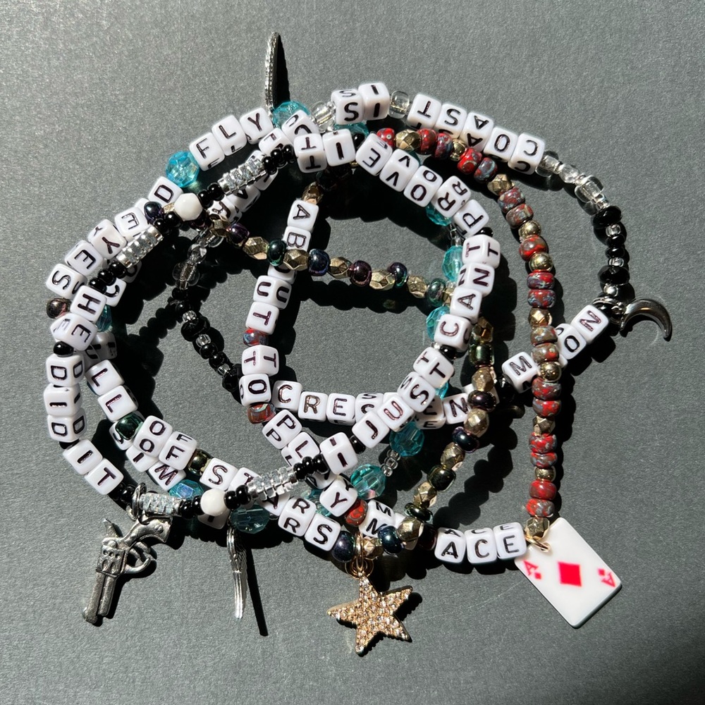 Bundle of Charm Bracelets Taylor Swift Lyrics